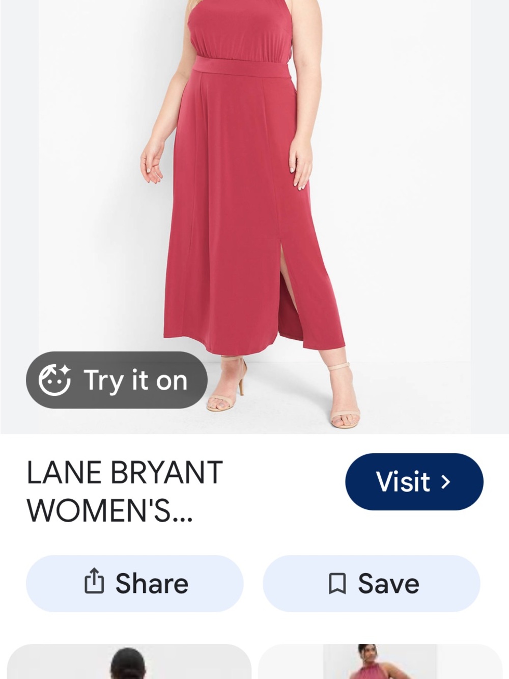 Lane Bryant Halter Neck